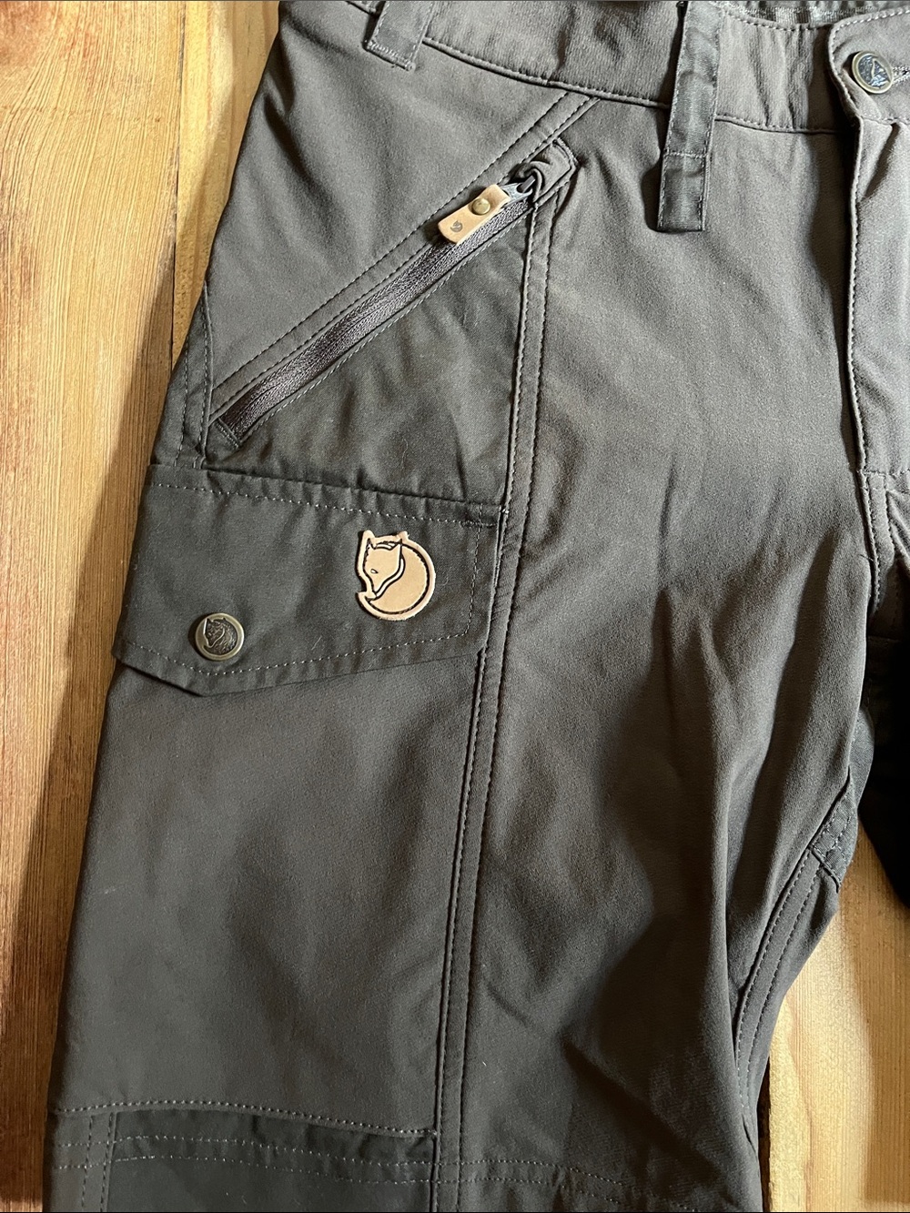 FJALLRAVEN Women's 26 Brown Nikka Shorts G-1000 - Picture 3 of 8